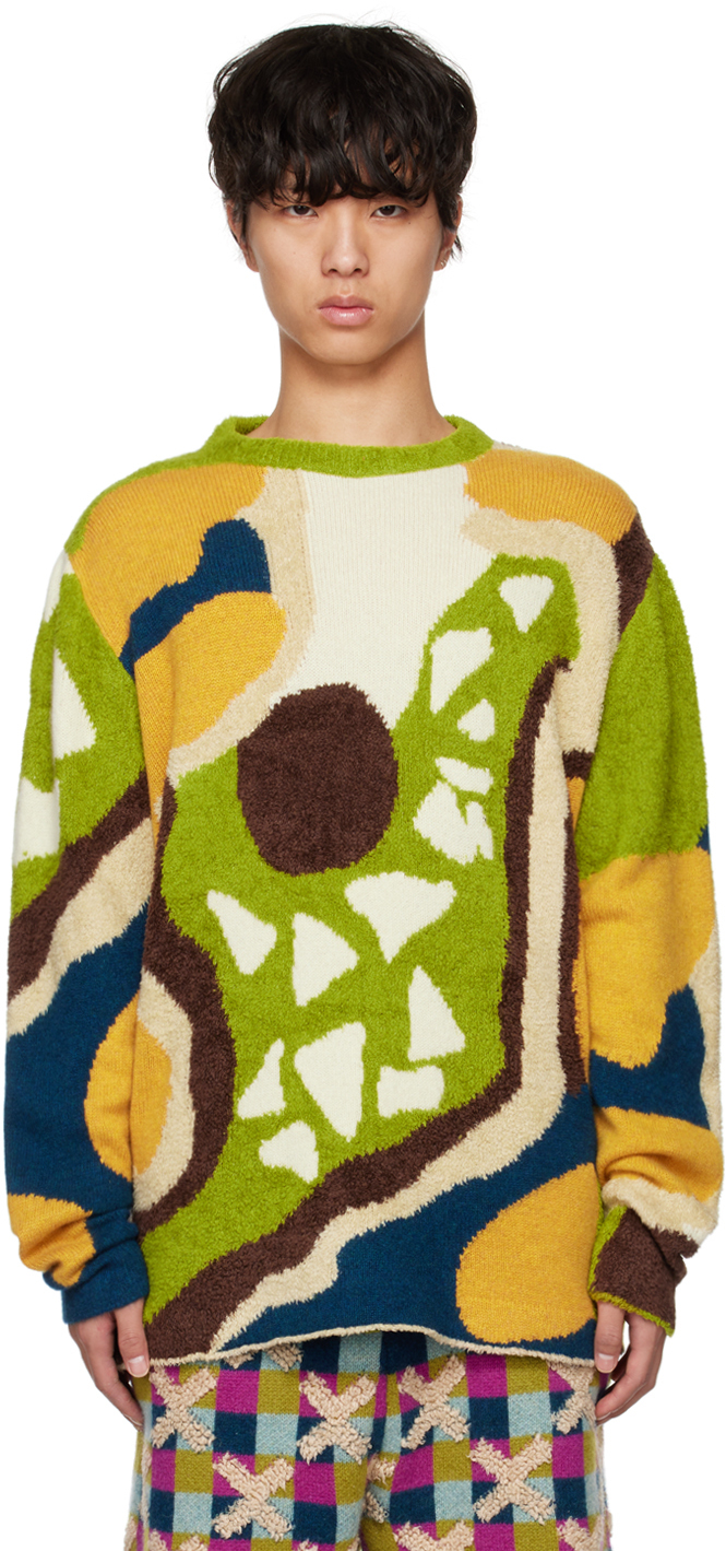 The Elder Statesman: Multicolor Ollio Edition Wonderland Sweater ...