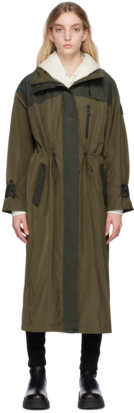 Mackage Khaki Breena Coat In C0302 Army