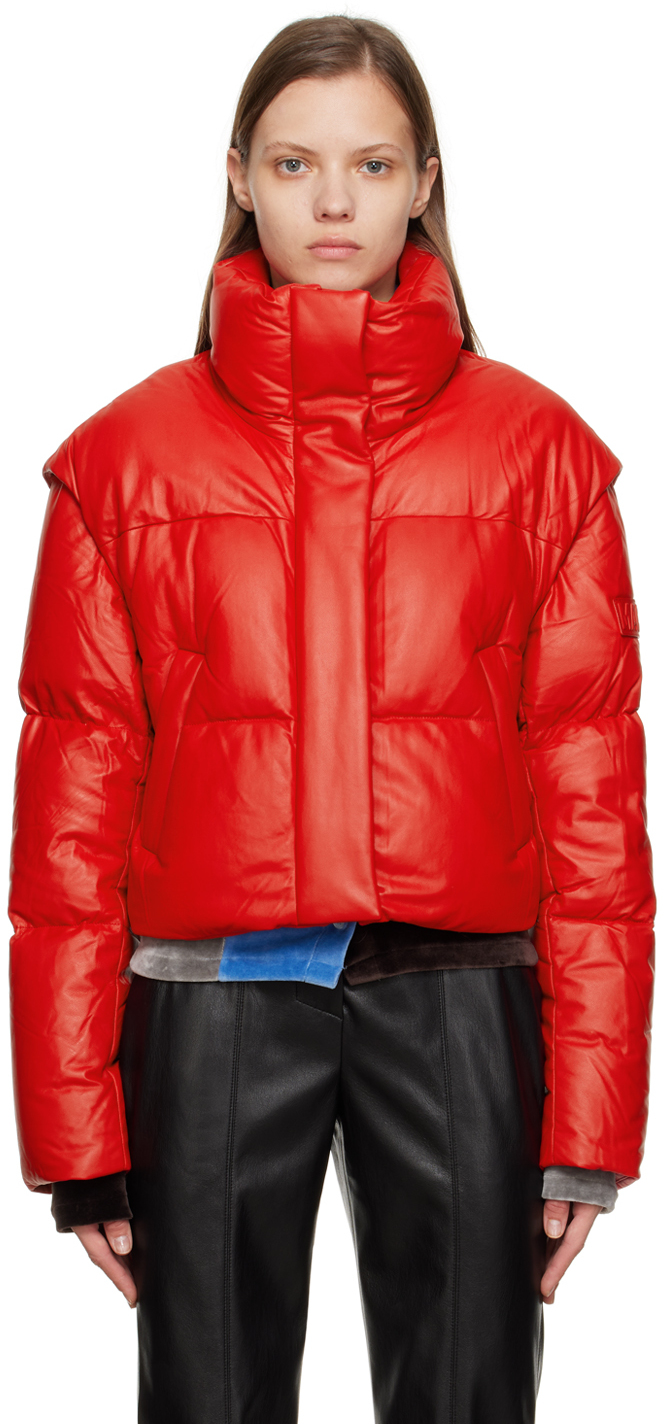 Red Bailey Down Jacket by MACKAGE on Sale
