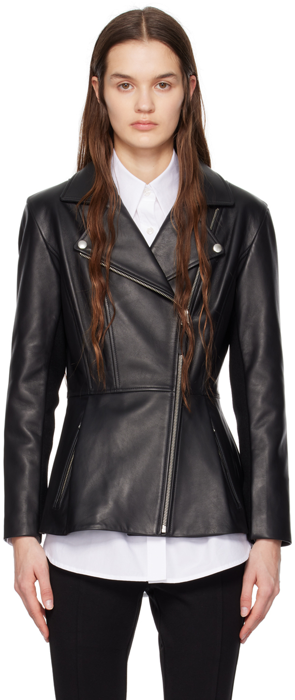 Mackage Black Day Leather Jacket In C0001 Black