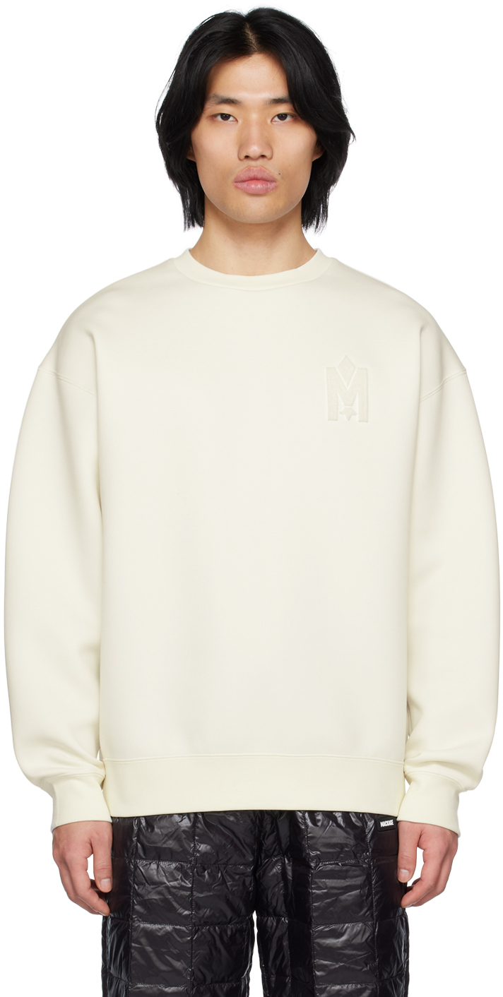 Mackage White Jersey Julian Sweatshirt In Cream