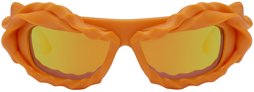 Ottolinger Orange Twisted Sunglasses In Sunflower
