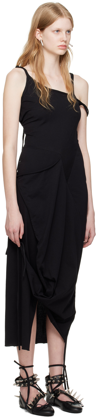 Ottolinger Black Multi-Strap Midi Dress | Smart Closet