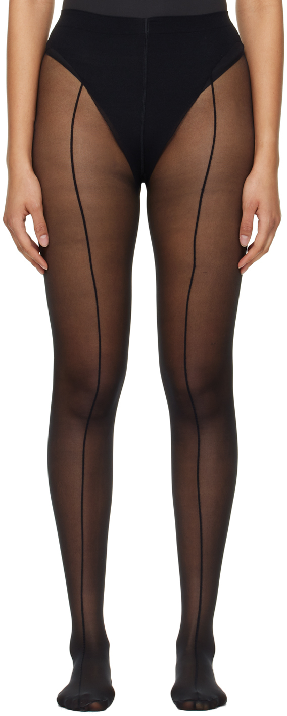 Wolford Mugler A Sculpting Tights In Black