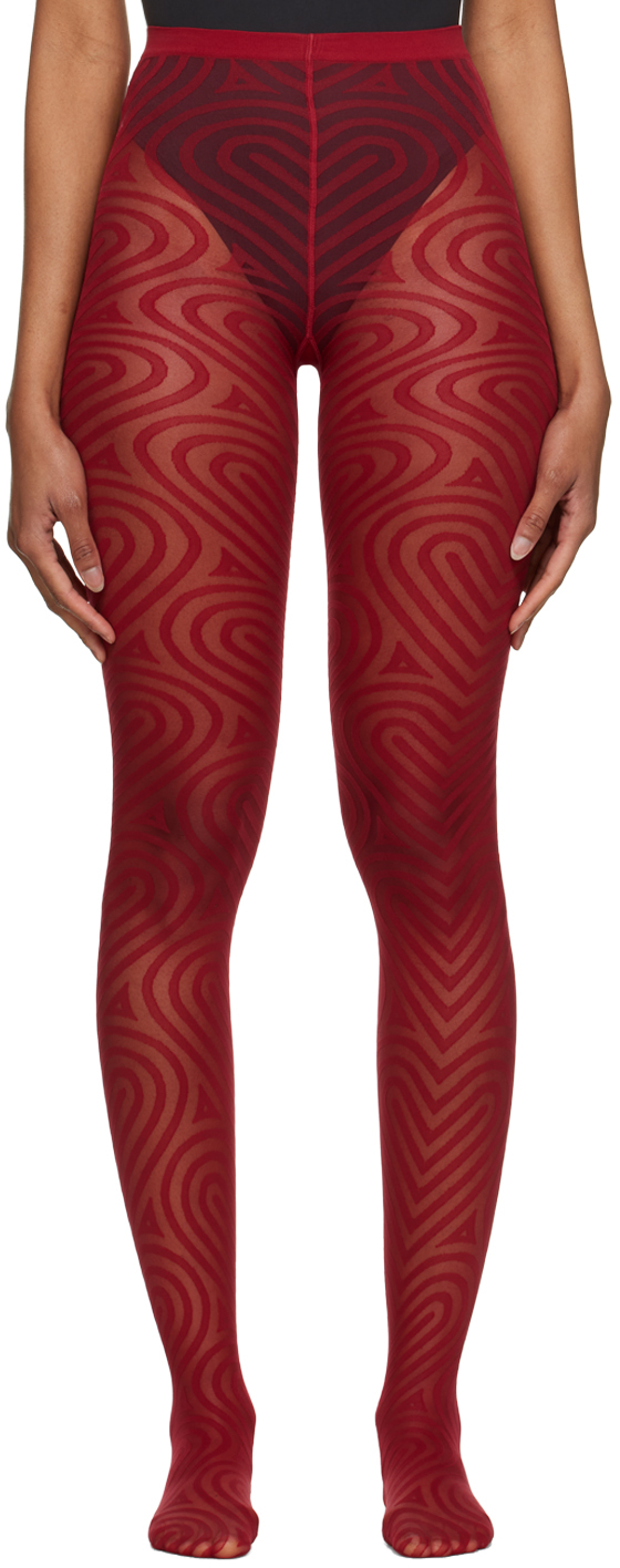 Wolford: Red Heart Tights | SSENSE