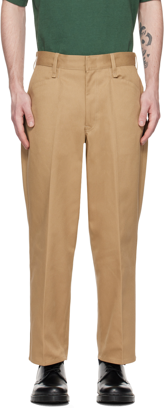 Beige WP Trousers by Neighborhood on Sale