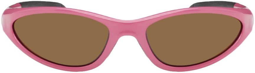 Marine Serre Pink Vuarnet Edition Injected Visionizer Sunglasses In 07 Pink