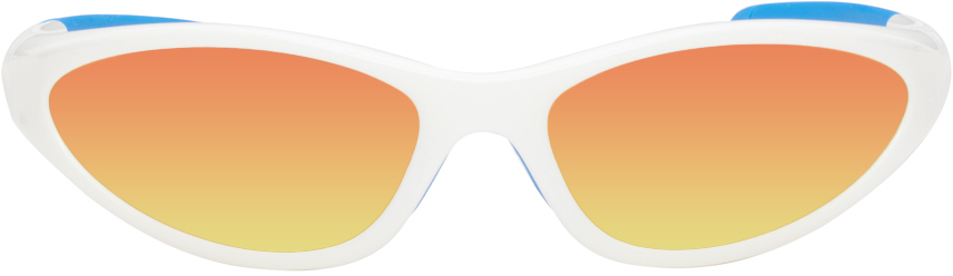 Marine Serre White Vuarnet Edition Injected Visionizer Sunglasses