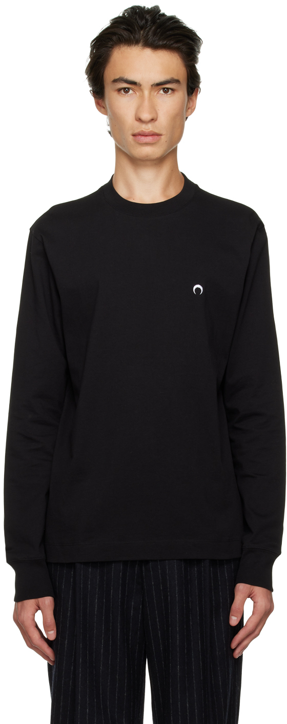 Black Graphic Long Sleeve T-Shirt