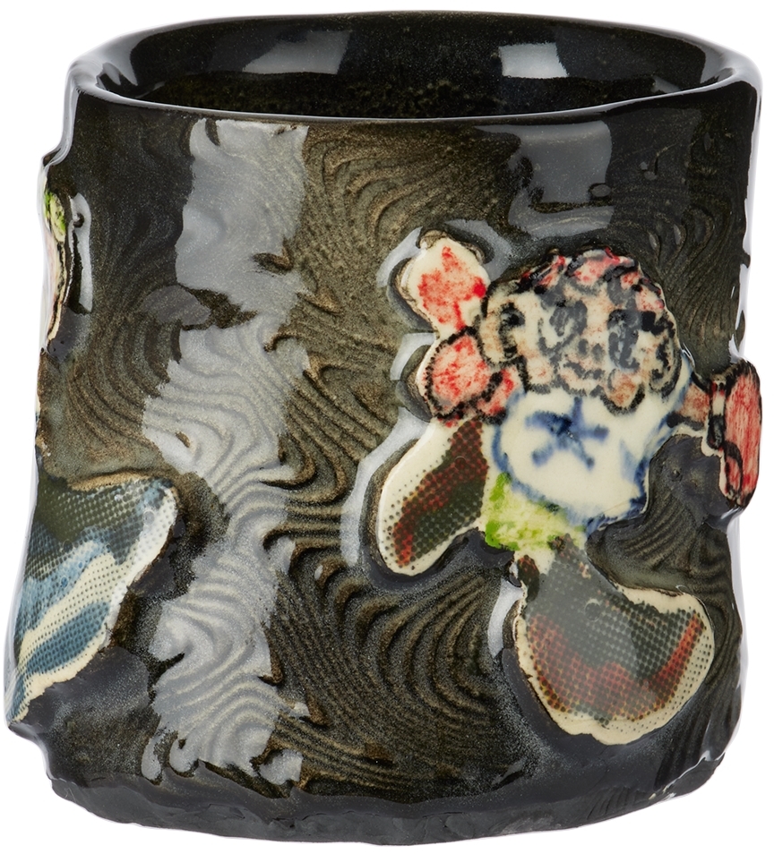 Handle With Care By Christian Moses Black Foam Runner Cup In Black