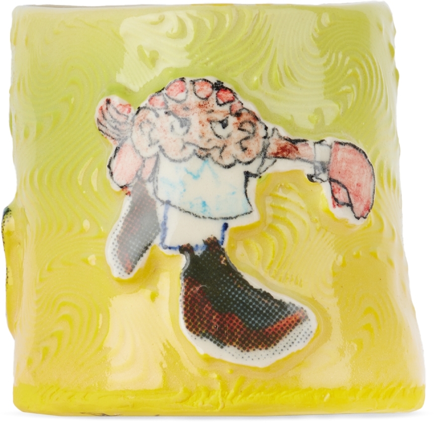 Green & Yellow Foam Runner Cup by Handle With Care by Christian Moses