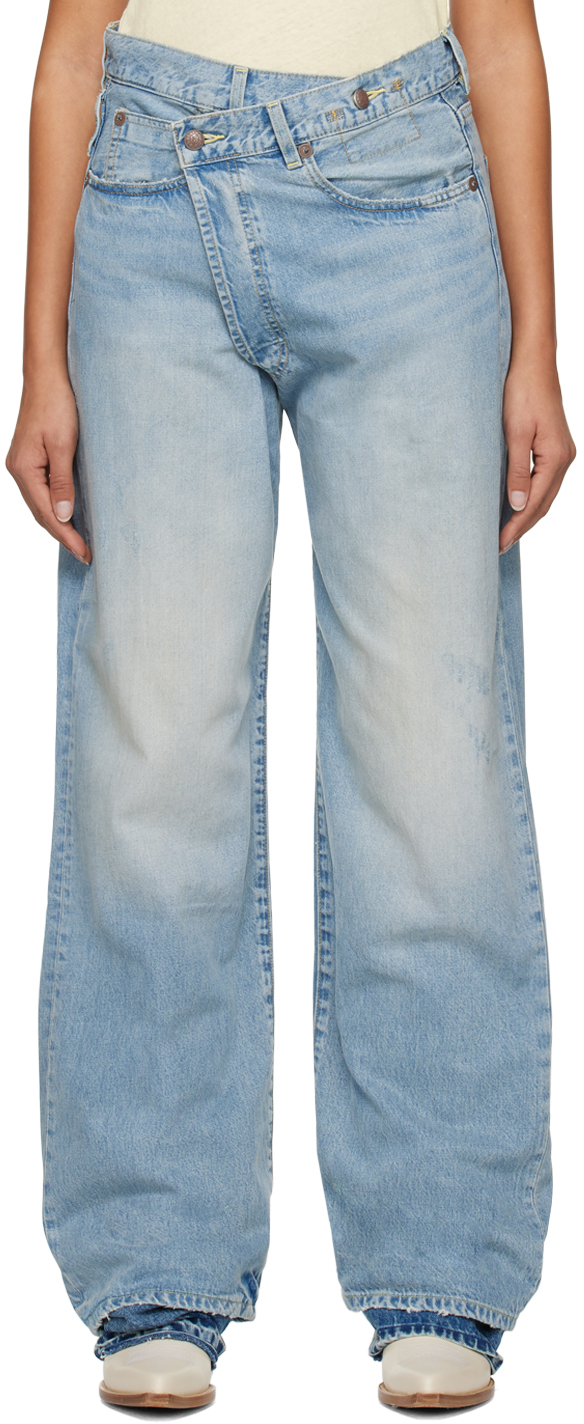 Jean bleu taille d centr e R13 en solde