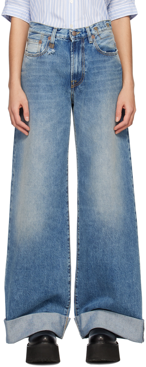 R13: Blue Lisa Jeans | SSENSE