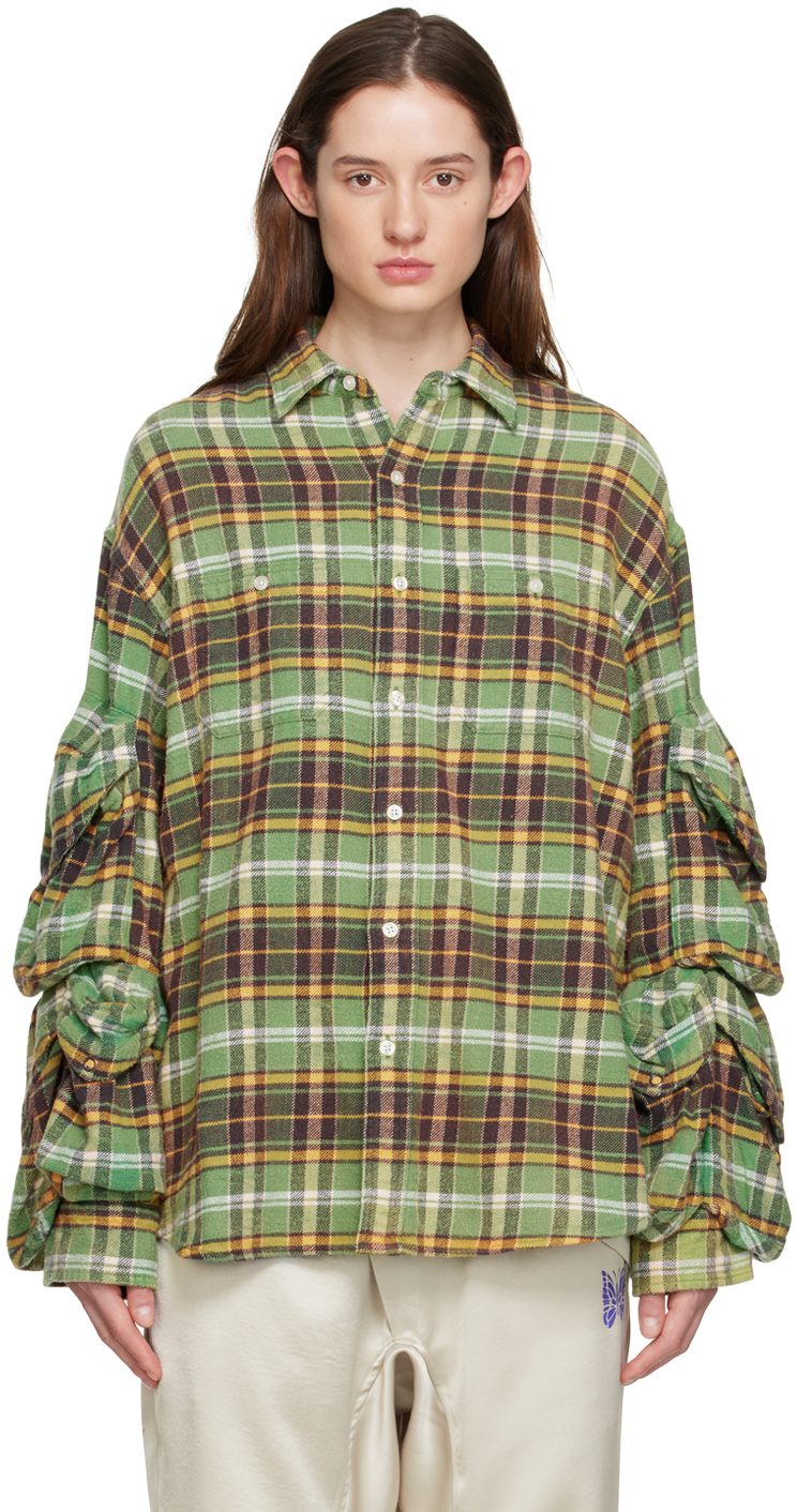 R13 Green Multi Pocket Shirt