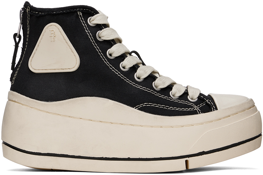 R13: Black Kurt Sneakers | SSENSE