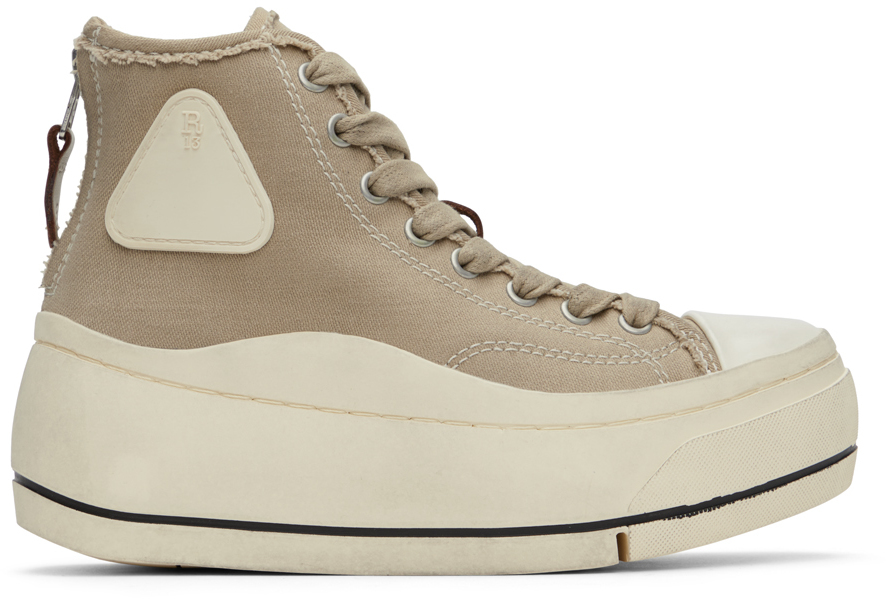 Khaki Kurt Sneakers by R13 on Sale