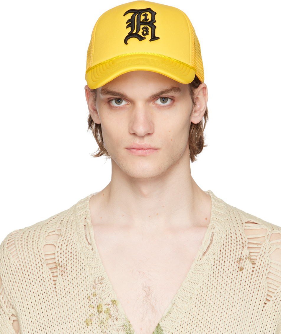 R13 Yellow Logo Embroidered Cap