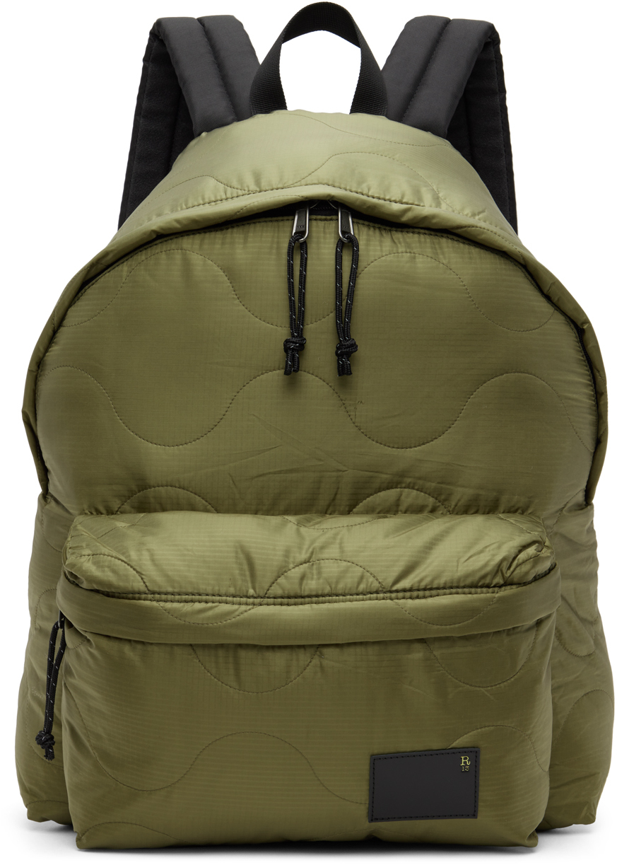R13 Khaki Oversized Liner Backpack SSENSE Canada