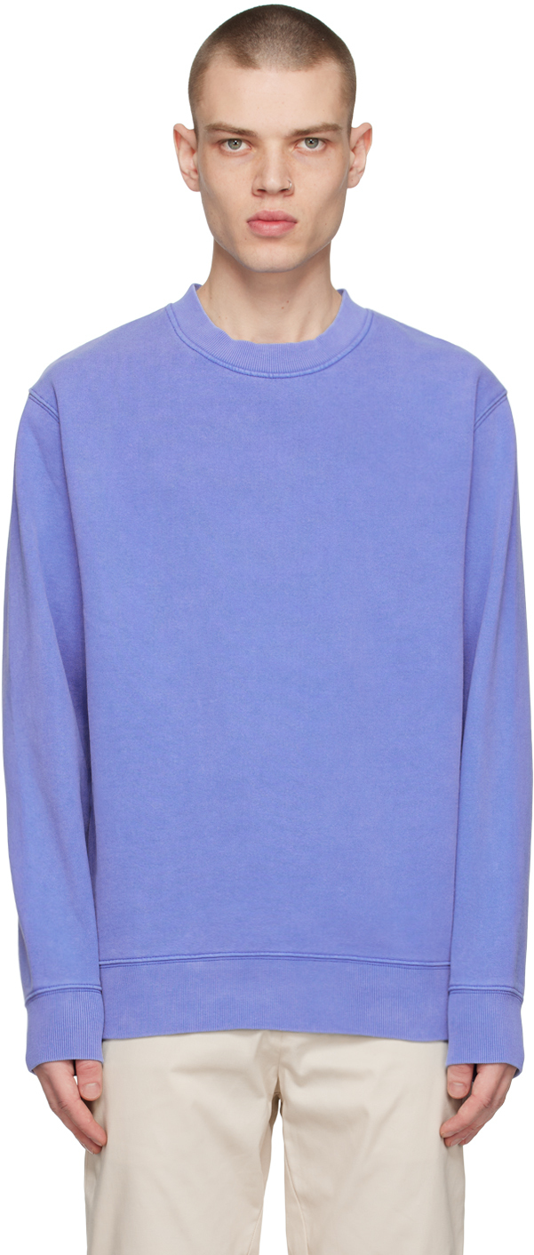 Samsã¸e Samsã¸e Blue Pigment Sweatshirt In 183949tcx Dazzling B
