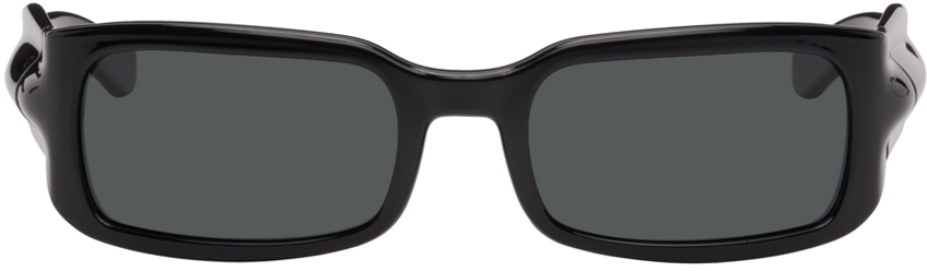 A Better Feeling Black Gloop Sunglasses In Black/black