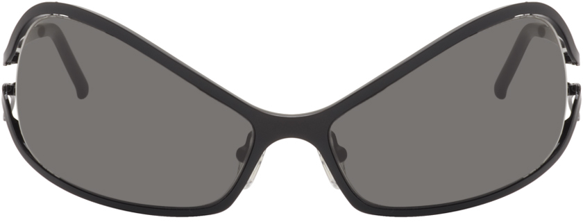 A Better Feeling Black Numa Sunglasses In Black Steel