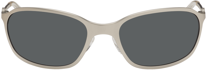 A Better Feeling Silver Paxis Sunglasses In Steel