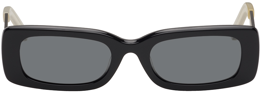A Better Feeling Black & Silver Chroma Sunglasses In Titanium Black