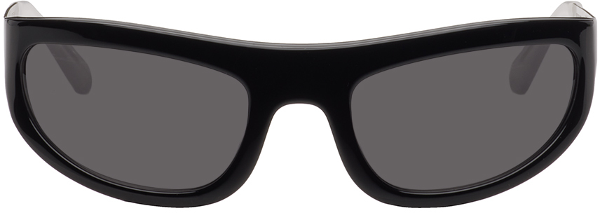 A Better Feeling Black & Silver Corten Sunglasses In Black + Steel