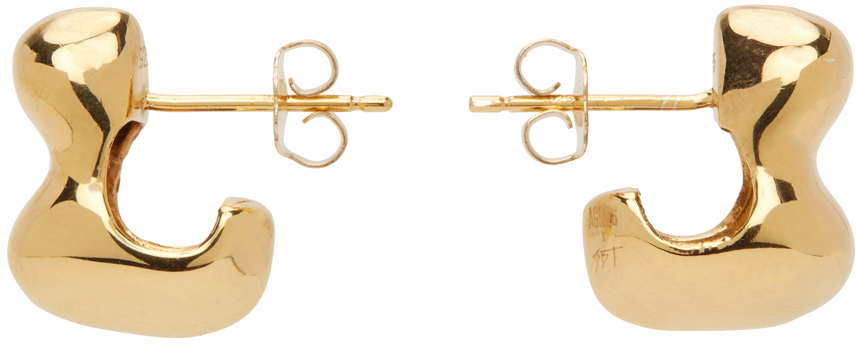 Agmes Gold Simone Bodmer-turner Edition Small Bubble Earrings In Gold Vermeil