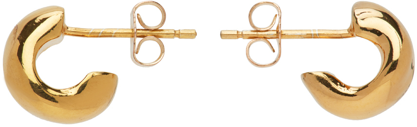 AGMES Gold Mini Dahlia Earrings