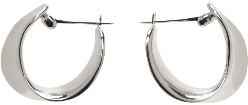 Agmes Silver Mini Laila Hoop Earrings