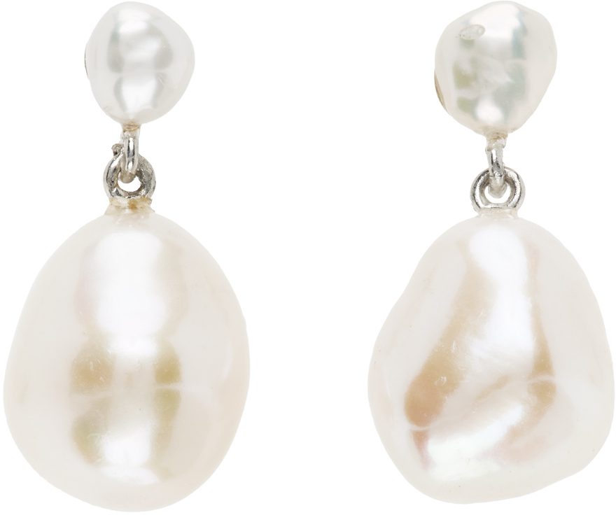 Agmes Amelie Earrings In Pearl