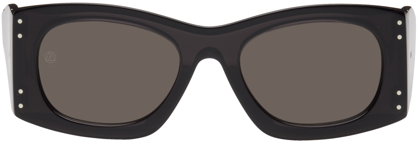 Ottomila Black 4 Cerniere Sunglasses In Black Tie