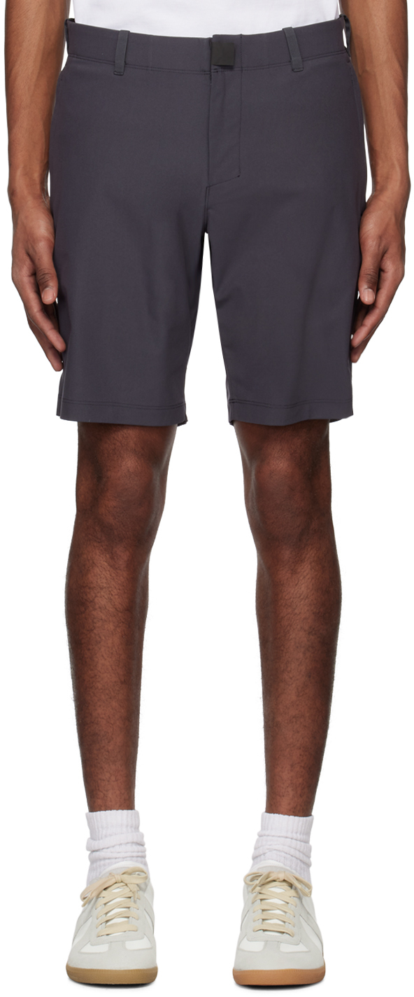 Reigning Champ Gray Coach's Shorts In Charcoal