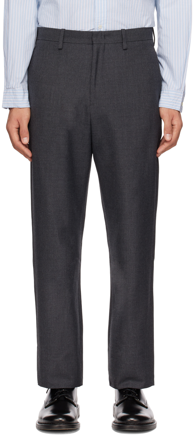 Pottery Gray Tapered Trousers In Dark Gray