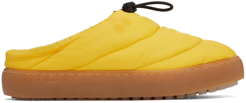 SSENSE Exclusive Yellow Alpha Slippers