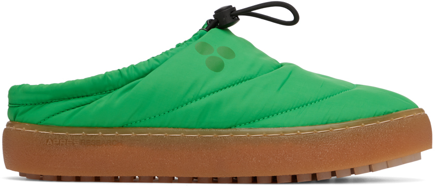 SSENSE Exclusive Green Alpha Slippers