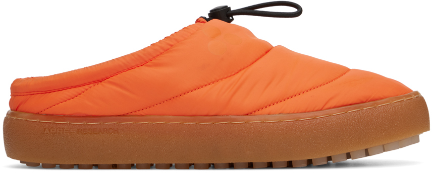 SSENSE Exclusive Orange Alpha Slippers by APRÈS Research on Sale