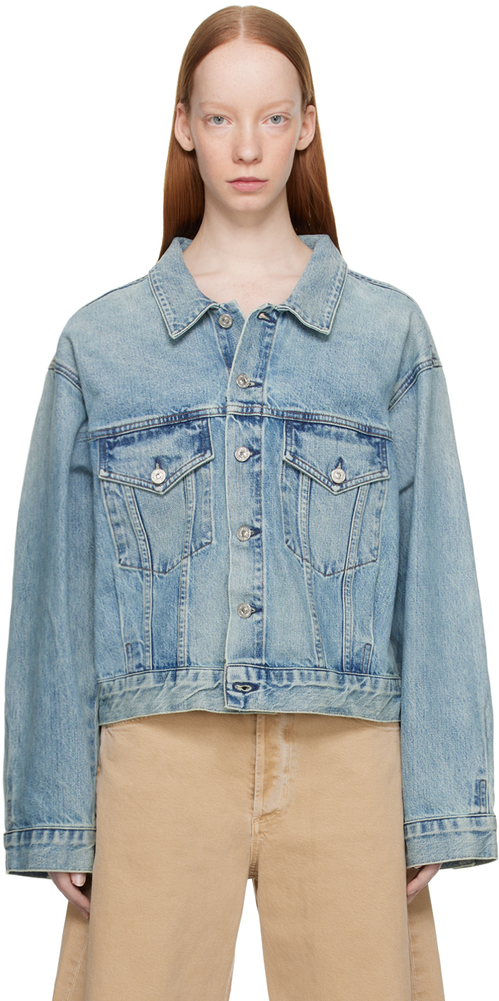 Citizens Of Humanity Blue Stevie Denim Jacket In Jacory