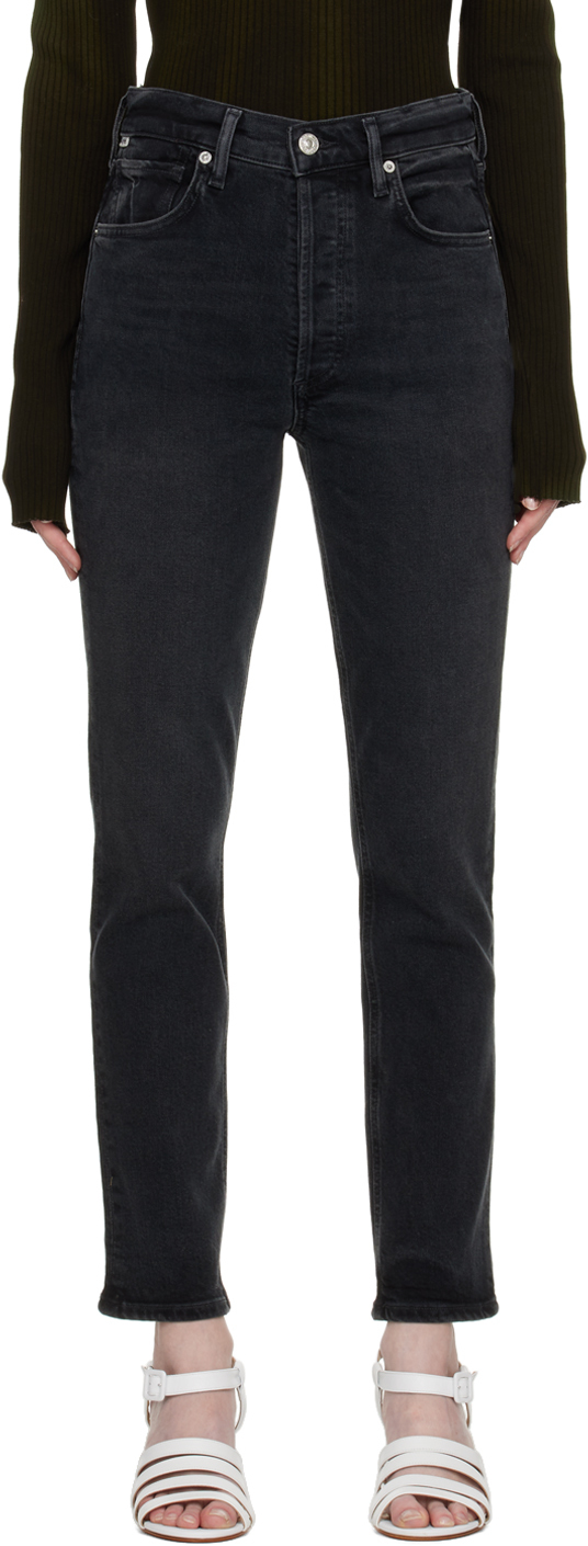 Citizens Of Humanity Black Charlotte Jeans