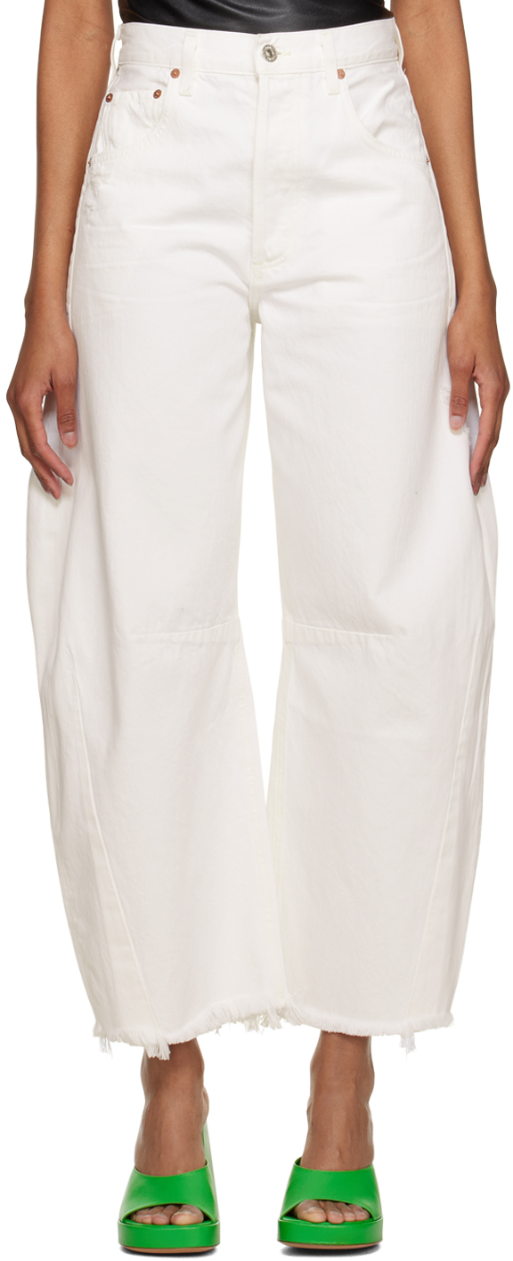 Citizens of Humanity White Horseshoe Jeans SSENSE
