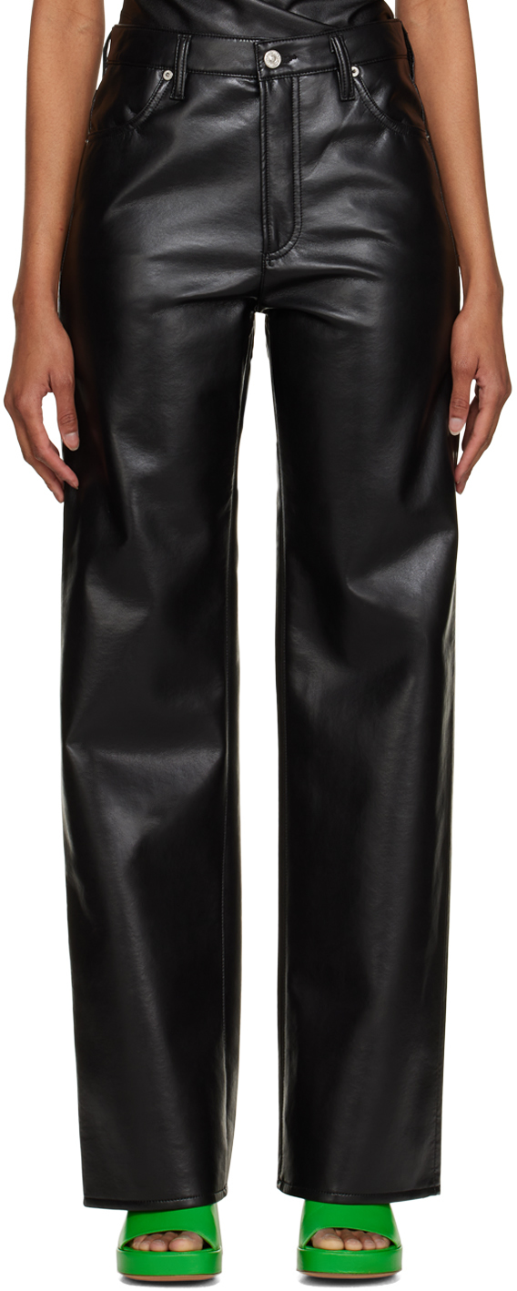 Citizens of Humanity Black Annina Leather Pants
