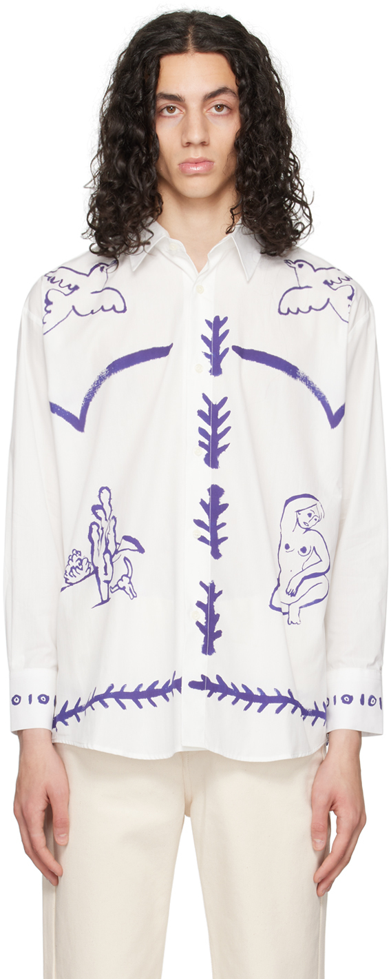 Carne Bollente: White Wild Wild West Shirt | SSENSE Canada