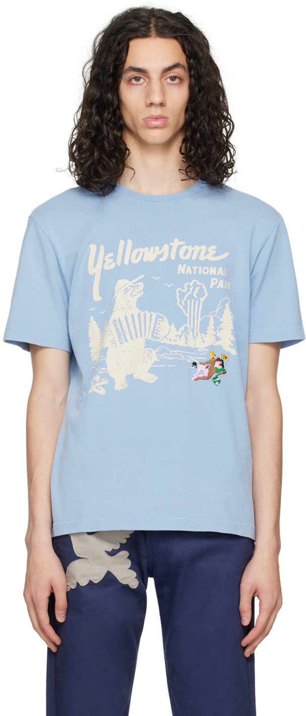 Carne Bollente Blue Yellowstone Bone T-Shirt