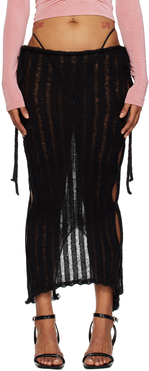 Tyrell Ssense Exclusive Black Maxi Skirt