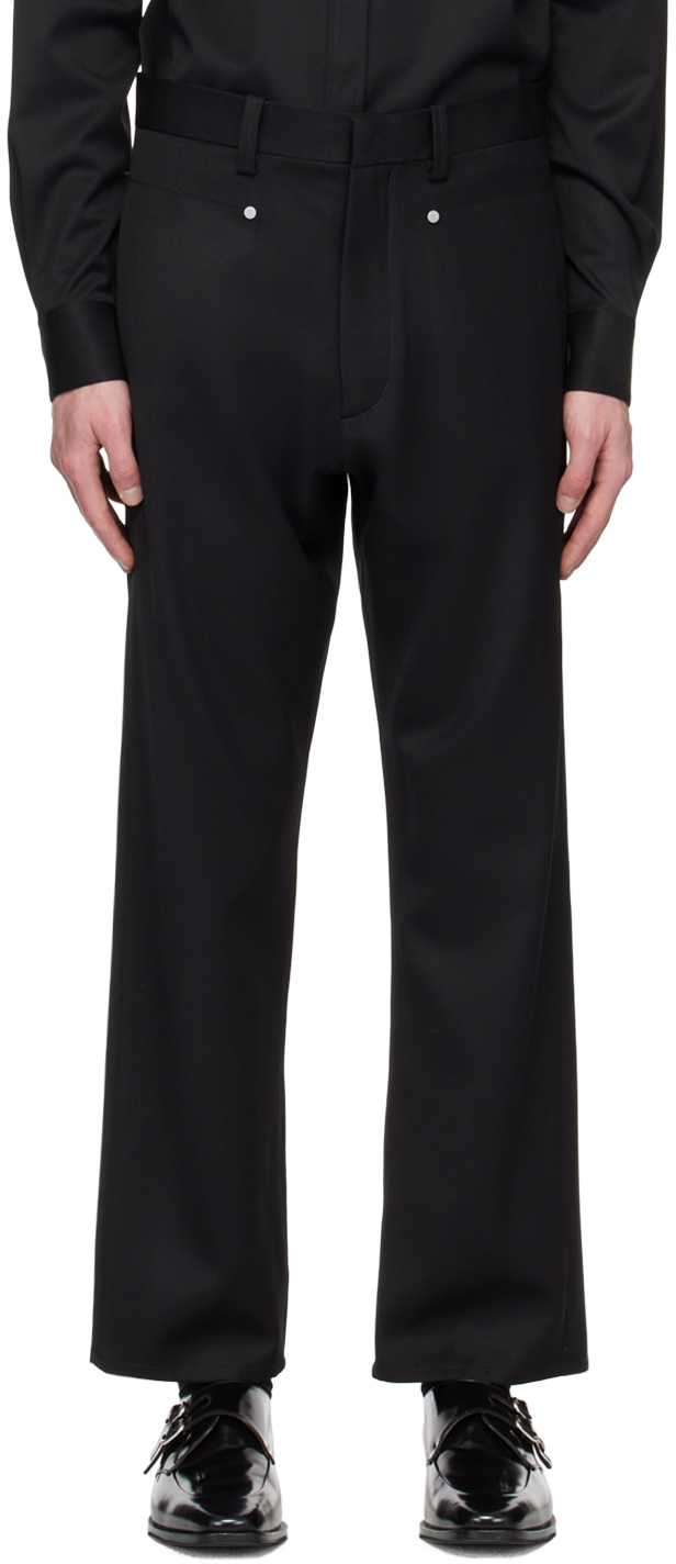 Black Darted Trousers