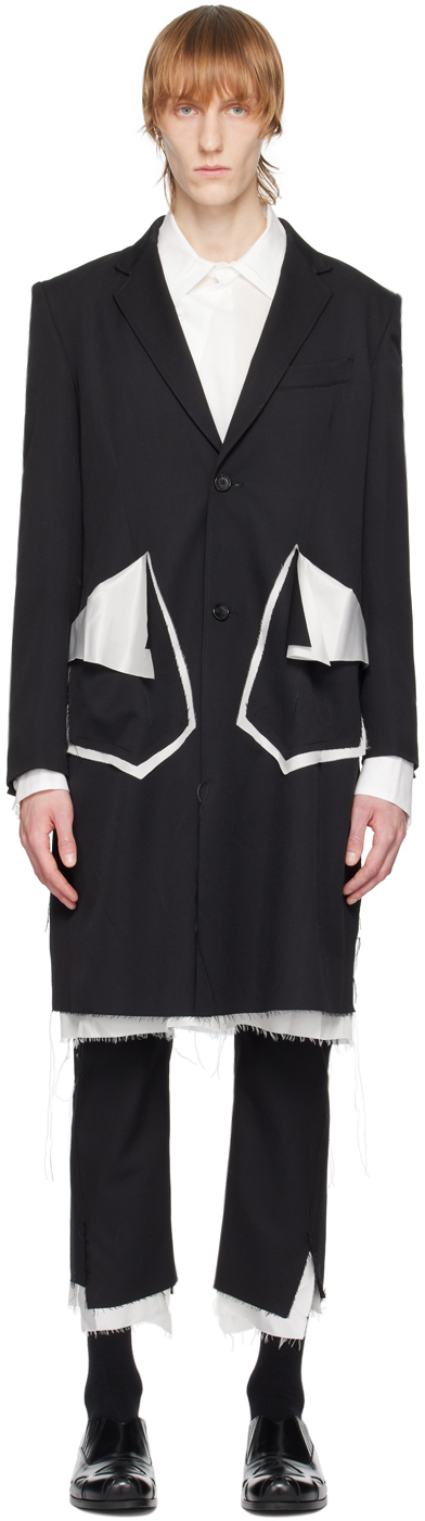 Sulvam: Black Classic Long Coat | SSENSE