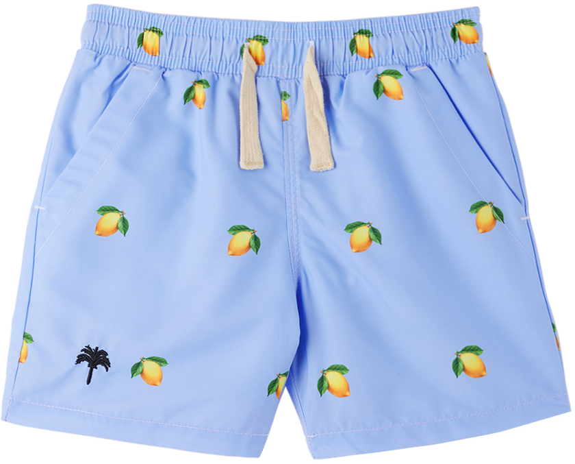 Oas Kids Blue Lemon Swim Shorts