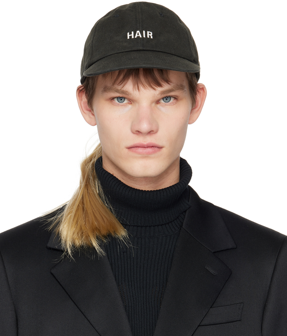 Doublet: Black Hair Cap | SSENSE Canada