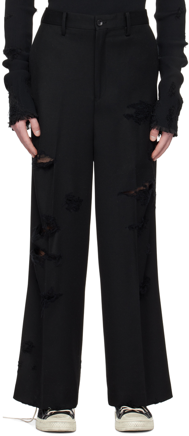 doublet DESTROYED WIDE TROUSERS-